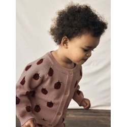 Lil' Atelier Cardigan LS Strik Baby Lulio Misty Rose