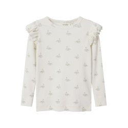 Lil' Atelier T-shirt LS Mini Gavo Eko Slim Pastel Parchment