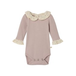 Lil' Atelier Body LS Trine Slim Shadow Gray