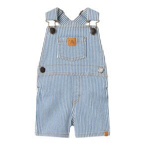 Lil' Atelier Smkbukser Baby SL Halfdan Shorts Overall Zen Blue