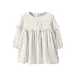 Lil' Atelier Kjole Mini LS Balia Loose Coconut Milk