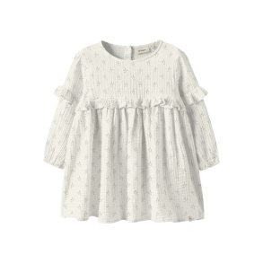 Lil' Atelier Kjole Mini LS Balia Loose Coconut Milk
