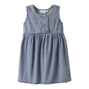 Lil' Atelier Kjole Mini Taya Spencer Medium Blue Denim