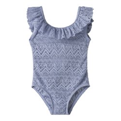 Lil' Atelier Badedragt Feline Swimsuit Zen Blue