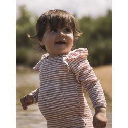 Lil' Atelier Sv�mmedragt LS Fredo UV Misty Rose