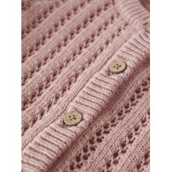 Lil' Atelier Cardigan Baby LS Strik Fabiola Misty Rose