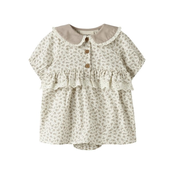Lil' Atelier Kjolebody SS Jola Loose Coconut Milk