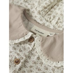 Lil' Atelier Skjorte Mini SS Fjola Loose Coconut Milk