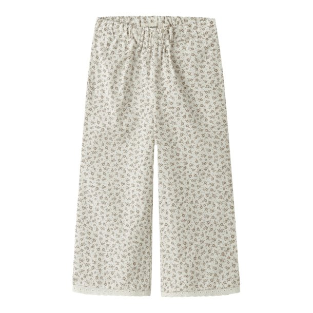 Lil' Atelier Bukser Mini Fjola Wide Ancle Coconut Milk