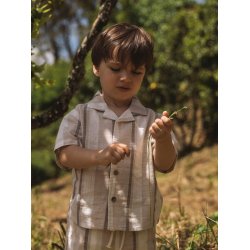 Lil' Atelier Skjorte Mini SS Fibert Loose Coconut Milk