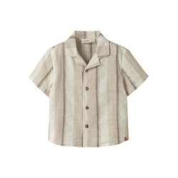 Lil' Atelier Skjorte Mini SS Fibert Loose Coconut Milk