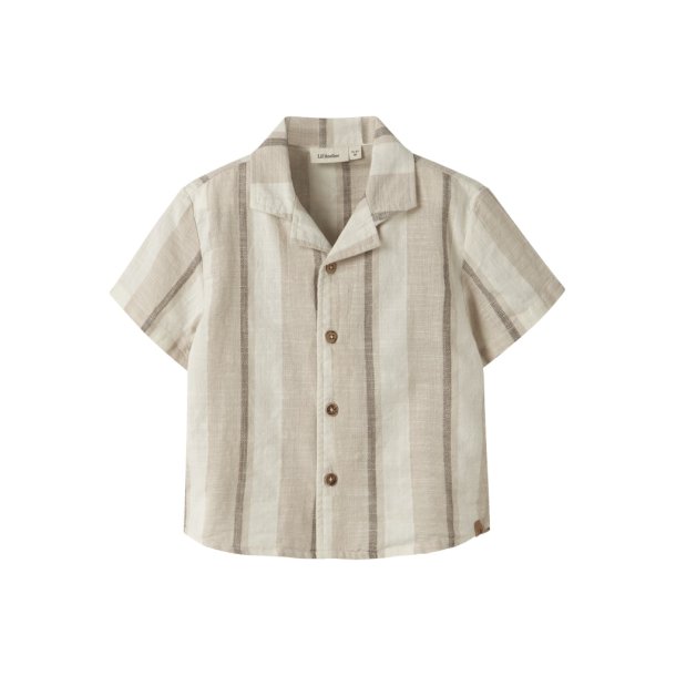 Lil' Atelier Skjorte Mini SS Fibert Loose Coconut Milk