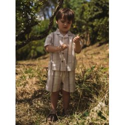 Lil' Atelier Skjorte Mini SS Fibert Loose Coconut Milk