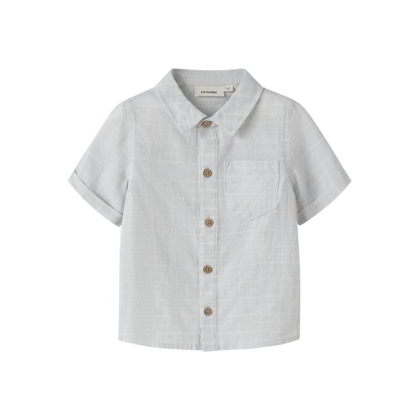 Lil' Atelier Skjorte Mini SS Florentin Gray Dawn