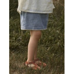 Lil' Atelier Nederdel Mini Funda Loose Medium Blue Denim