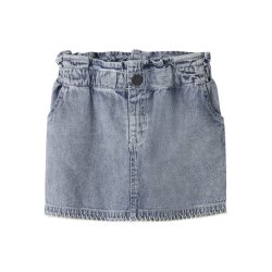 Lil' Atelier Nederdel Mini Funda Loose Medium Blue Denim