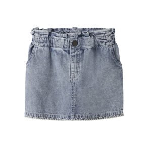 Lil' Atelier Nederdel Mini Funda Loose Medium Blue Denim