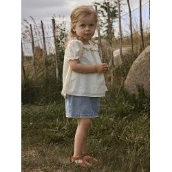 Lil' Atelier Nederdel Mini Funda Loose Medium Blue Denim