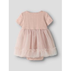 Lil' Atelier Kjolebody SS Fanella Tulle Peach Whip
