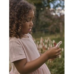 Lil' Atelier Kjole Mini SS Fanella Tulle Peach Whip