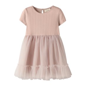 Lil' Atelier Kjole Mini SS Fanella Tulle Peach Whip
