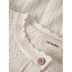 Lil' Atelier Cardigan Baby LS Strik Jela Coconut Milk