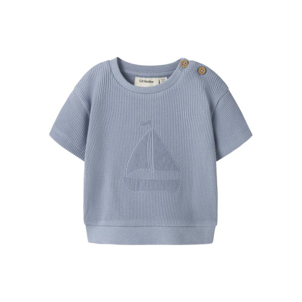 Lil' Atelier Sweatshirt Baby SS Harun Loose Dusty Blue