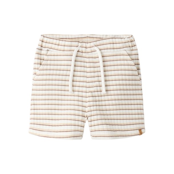 Lil' Atelier Shorts Mini Haldur Loose Coconut Milk