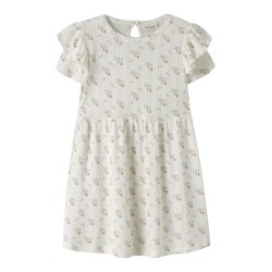 Lil' Atelier Kjole Mini SS Rachello Duna Coconut Milk