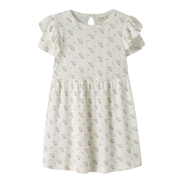 Lil' Atelier Kjole Mini SS Rachello Duna Coconut Milk