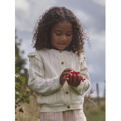 Lil' Atelier Cardigan Mini LS Strik Jela Coconut Milk