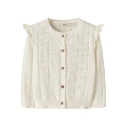 Lil' Atelier Cardigan Mini LS Strik Jela Coconut Milk