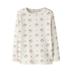 Lil' Atelier Bluse Mini LS Layo Sig Slim Coconut Milk
