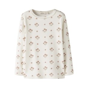 Lil' Atelier Bluse Mini LS Layo Sig Slim Coconut Milk