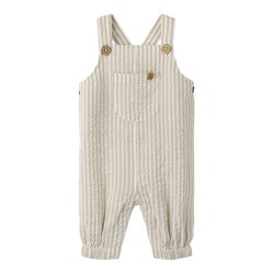 Lil' Atelier Sm�kbukser Baby Fausto Loose Overall Coconut Milk