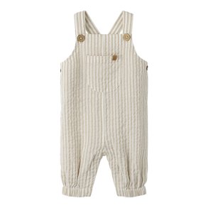 Lil' Atelier Sm�kbukser Baby Fausto Loose Overall Coconut Milk