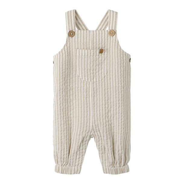 Lil' Atelier Sm�kbukser Baby Fausto Loose Overall Coconut Milk