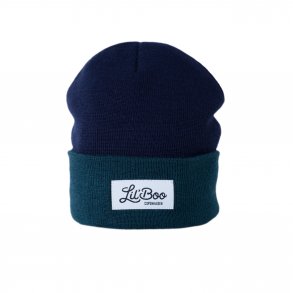 Lil' Boo Hue Beanie Block Navy/Dark Green