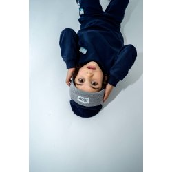 Lil' Boo Hue Beanie Block Navy/Dark Green