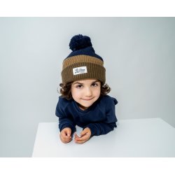 Lil' Boo Hue Beanie Rainbow Brown/Navy