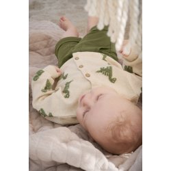 Minymo Cardigan LS Strik Dino Light Beige Melange