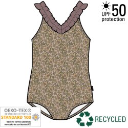 Mikk Line Badedragt Recycled AOP Twilight Mauve