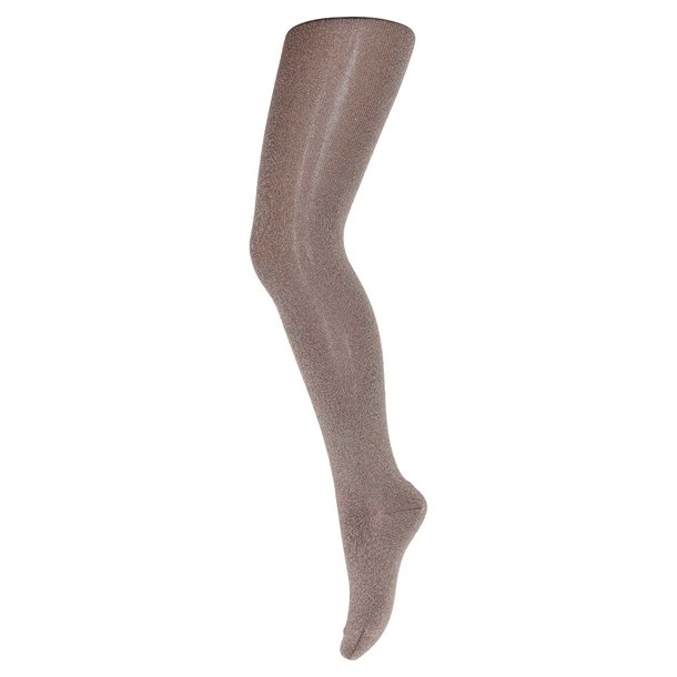 MP Danmark Strmpebukser Lurex Glitter Tights Brown Sienna