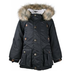 Mikk-Line Vinterjakke Dreng Twill Nylon Parca Black