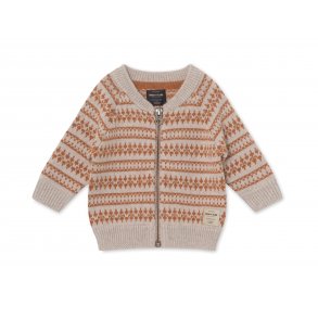 Mini A Ture Cardigan Maximus Light Brown Melange