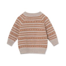 Mini A Ture Cardigan Maximus Light Brown Melange