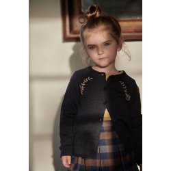 Mini A Ture Nederdel Annelisa Black Iris Blue