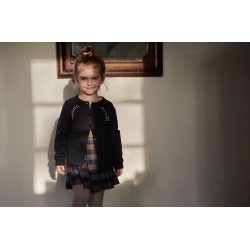 Mini A Ture Nederdel Annelisa Black Iris Blue