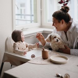 Mushie Silikone Tallerken Classic Blush