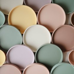 Mushie Silikone Tallerken Classic Natural